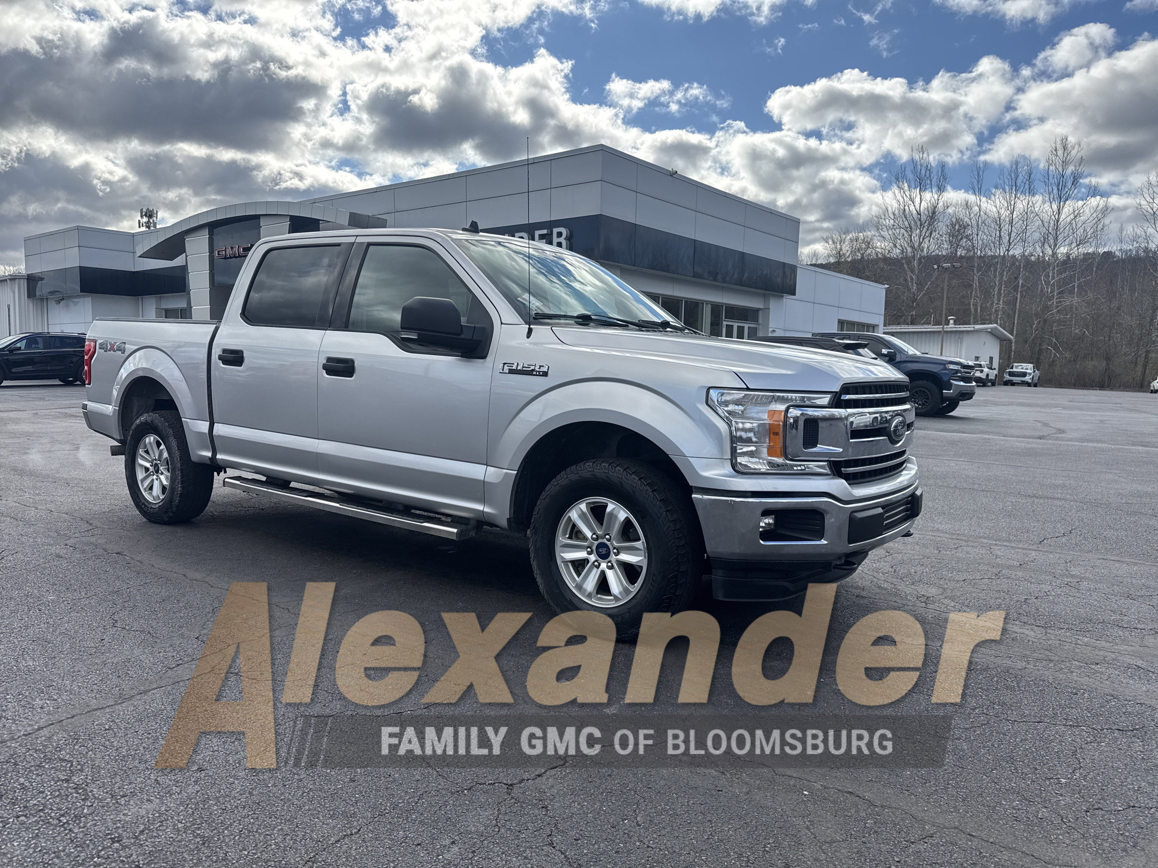 2019 Ford F-150 XL in Ingot Silver — front three-quarter view
