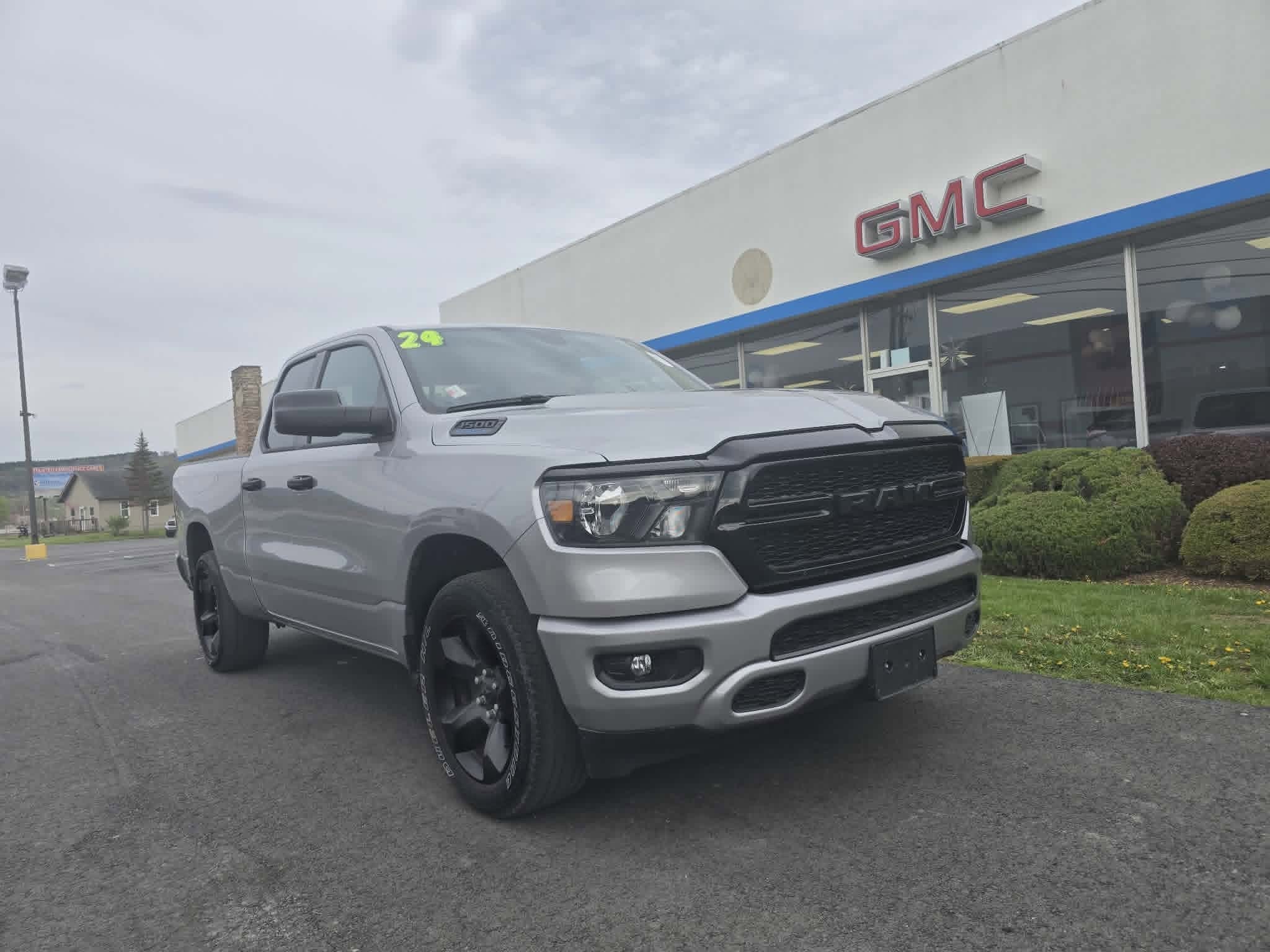 2024 RAM 1500 Tradesman in Silver — front three-quarter view