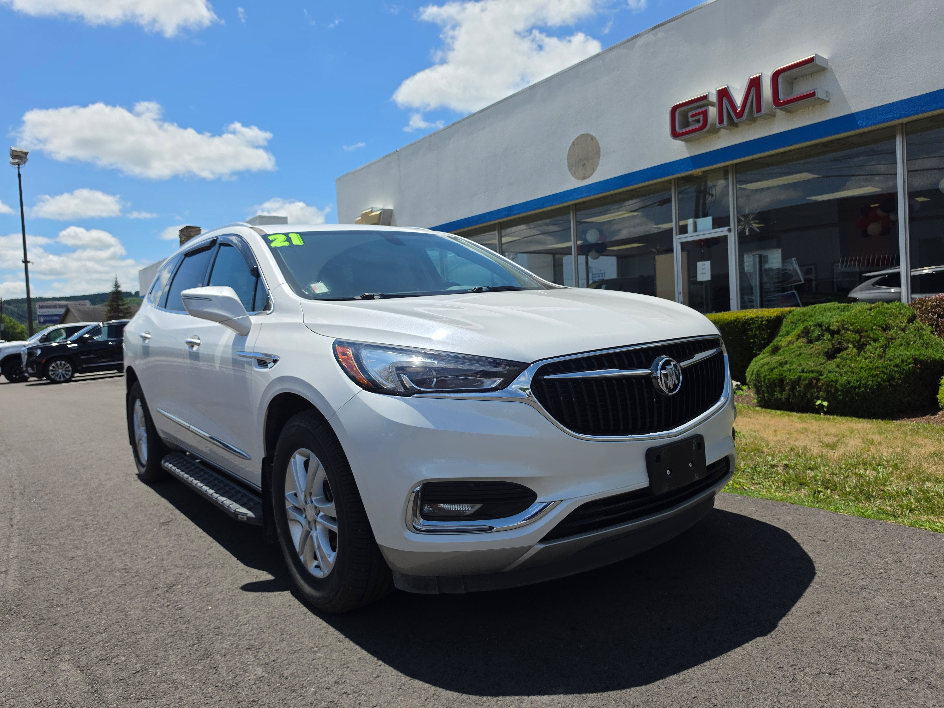 2021 Buick Enclave Essence in Includes Satin Nickel Lower Exterior Accent Color.) — front three-quarter view