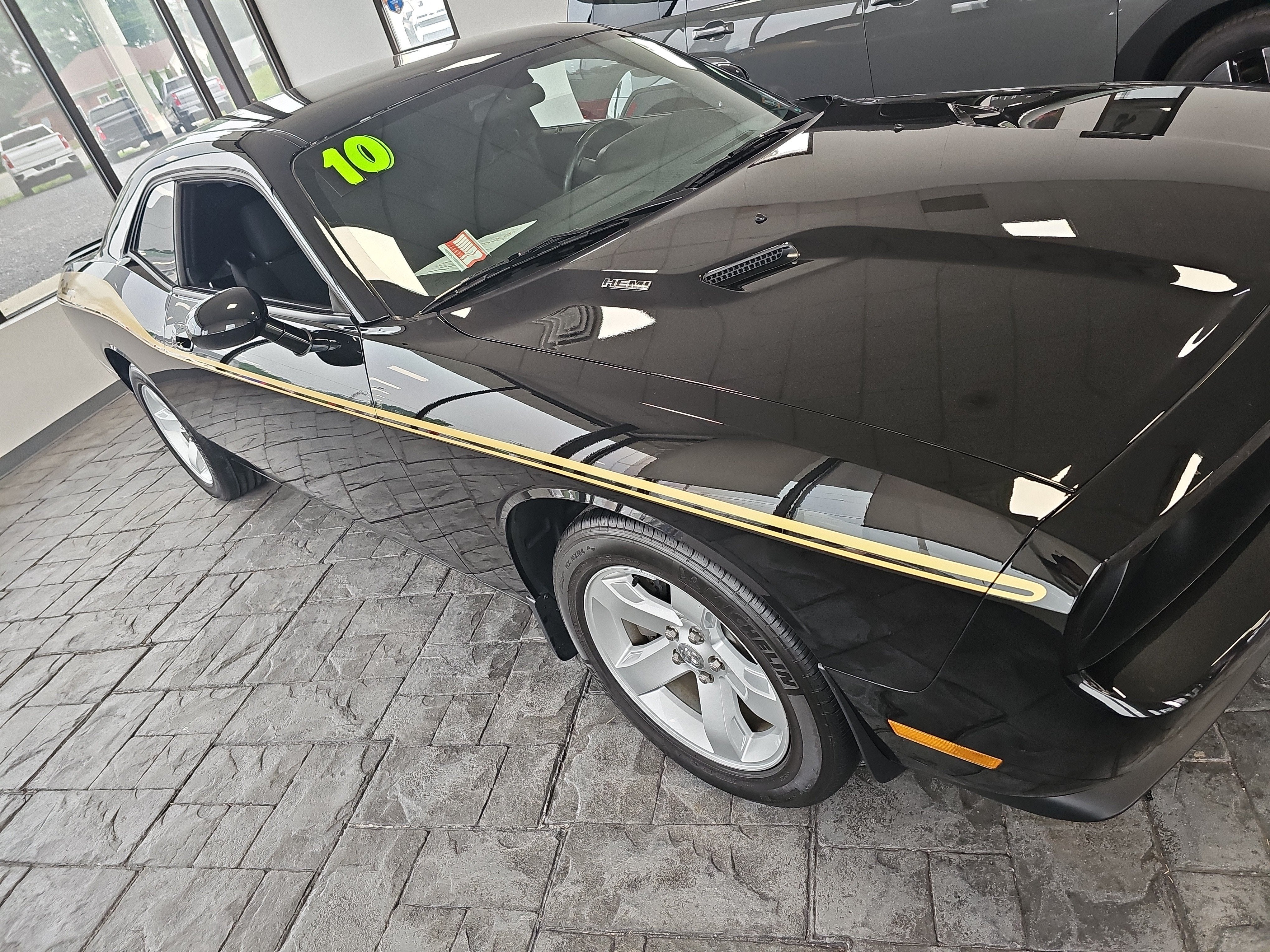 2010 Dodge Challenger R/T in Brilliant Black Pearl — front three-quarter view