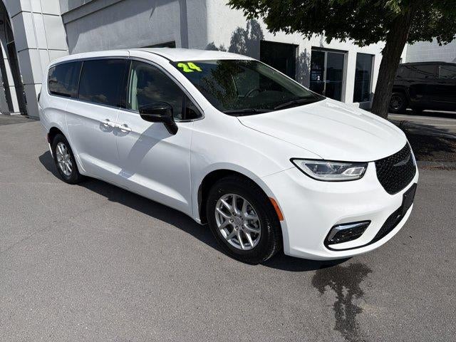 2024 Chrysler Pacifica Touring L FWD in Bright White Clearcoat — front three-quarter view