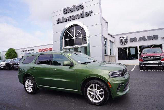 2021 Dodge Durango GT Plus AWD in F8 Green Clearcoat — front three-quarter view