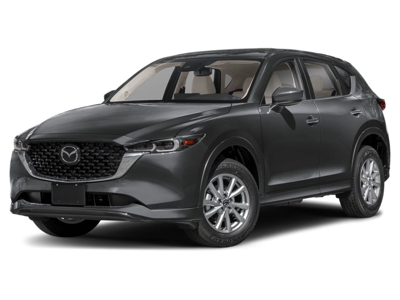 2025 Mazda Mazda CX-5 2.5 S Preferred Package AWD in Machine Gray Metallic — front three-quarter view