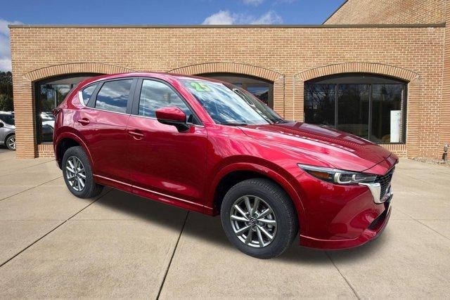 2025 Mazda Mazda CX-5 2.5 S Preferred Package AWD in Soul Red Crystal Metallic — front three-quarter view