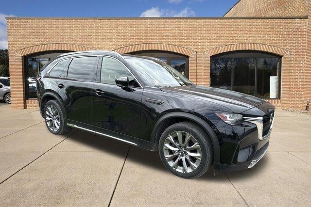2024 Mazda Mazda CX-90 3.3 Turbo Premium AWD in Jet Black Mica — front three-quarter view