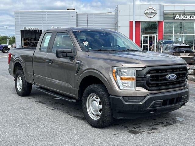2021 Ford F-150 XL 4WD SuperCab 6.5' Box in Stone Gray Metallic — front three-quarter view