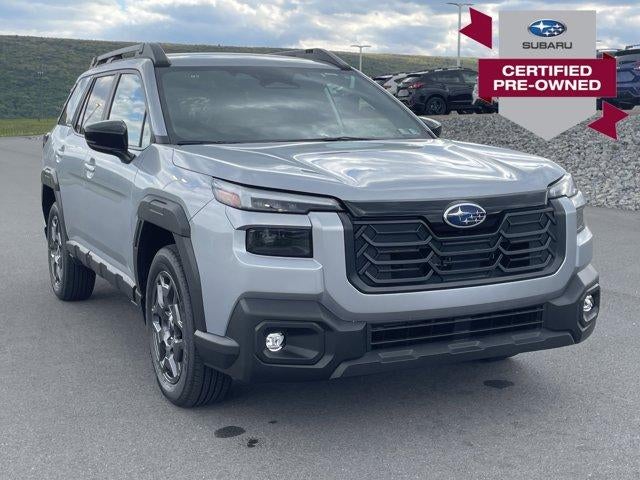 2026 Subaru Outback Premium AWD in Ice Silver Metallic — front three-quarter view