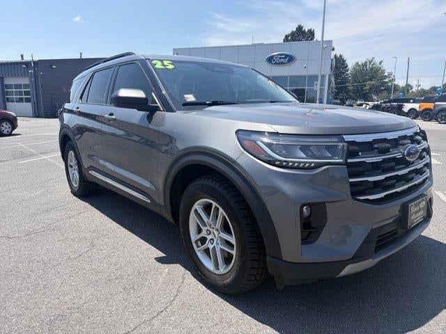 2025 Ford Explorer Active RWD in Carbonized Gray Metallic — front three-quarter view